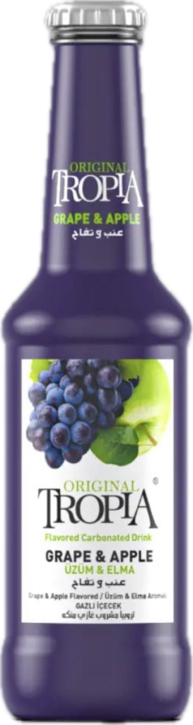 Tropia Grape & Apple Flavored Soda 250mL 24 pack
