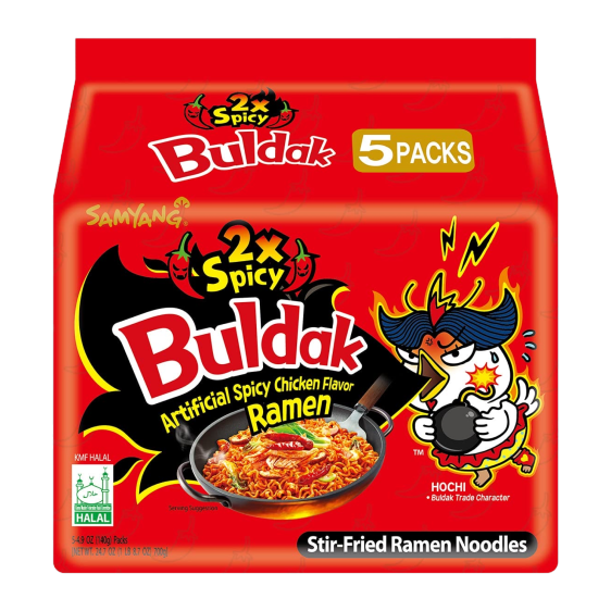 Samyang Buldak 2x Spicy (5 Pack)