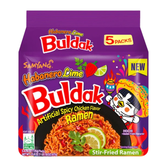 Samyang Buldak Habanero Lime (5 Pack)