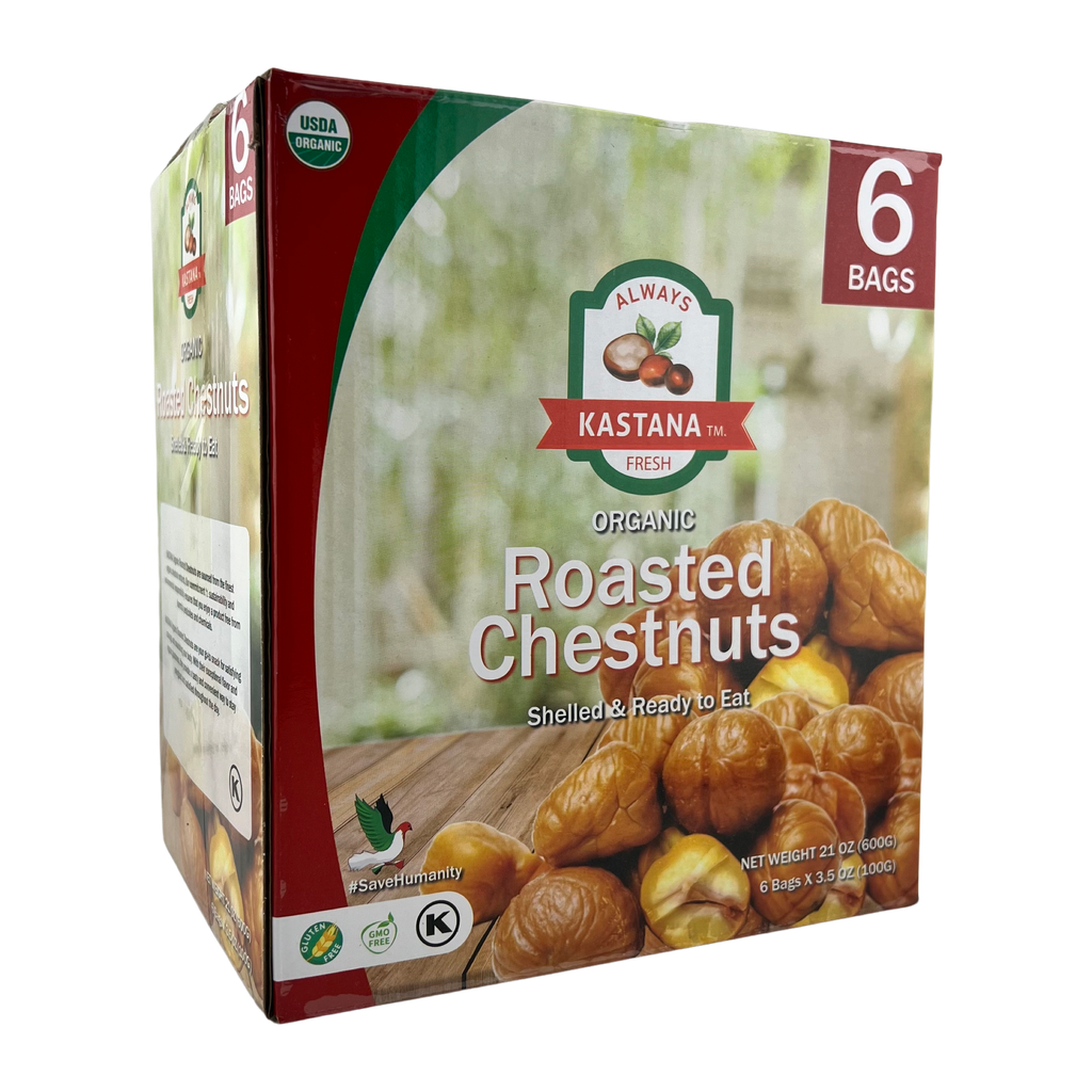 Kastana Roasted Chestnuts 100g 6 Bags