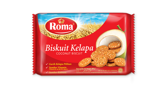 Roma Kelapa Coconut Biscuit 4packs*7pieces*300g