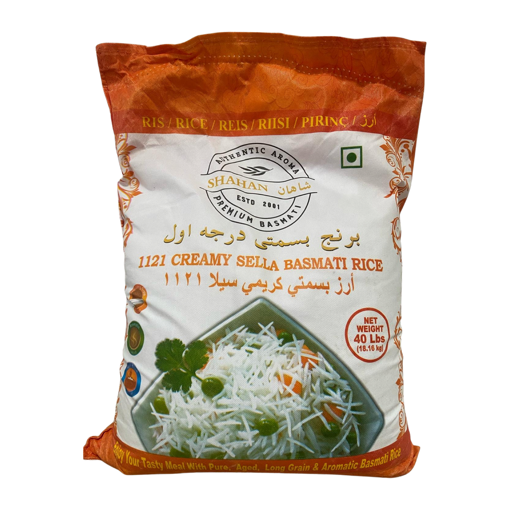 Shahan Creamy Sella Basmati Rice 20 lbs