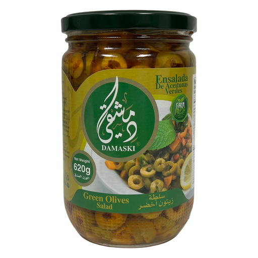[997890] Damaski Green Olives Salad 620g