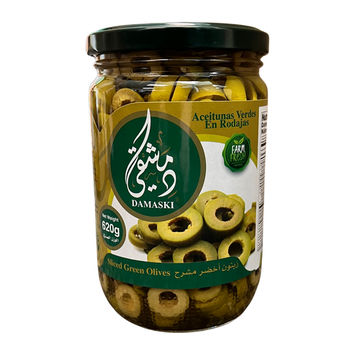 [997883] Damaski Sliced Green Olives 620