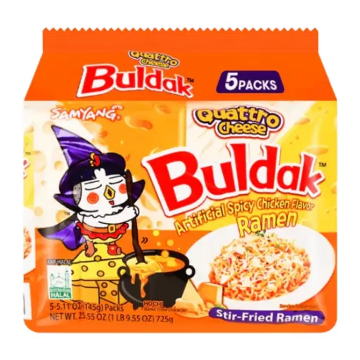 [125384] Samyang Buldak Quattro Cheese (5 Pack)