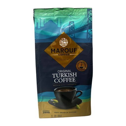 Marouf Turkish Coffee Medium With Cardamom 250g